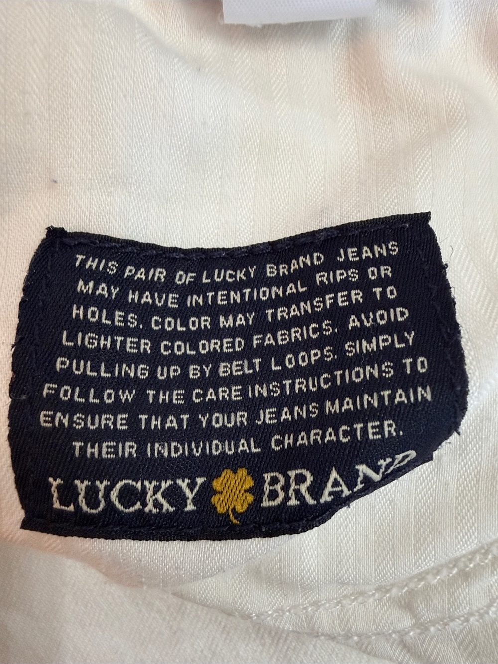 Lucky Brand Sofia Capri White Stretch Jeans Size 14/32 - Picture 8 of 9